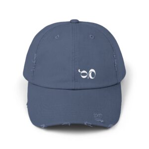 Blue GBOS Logo Unisex Distressed Cap